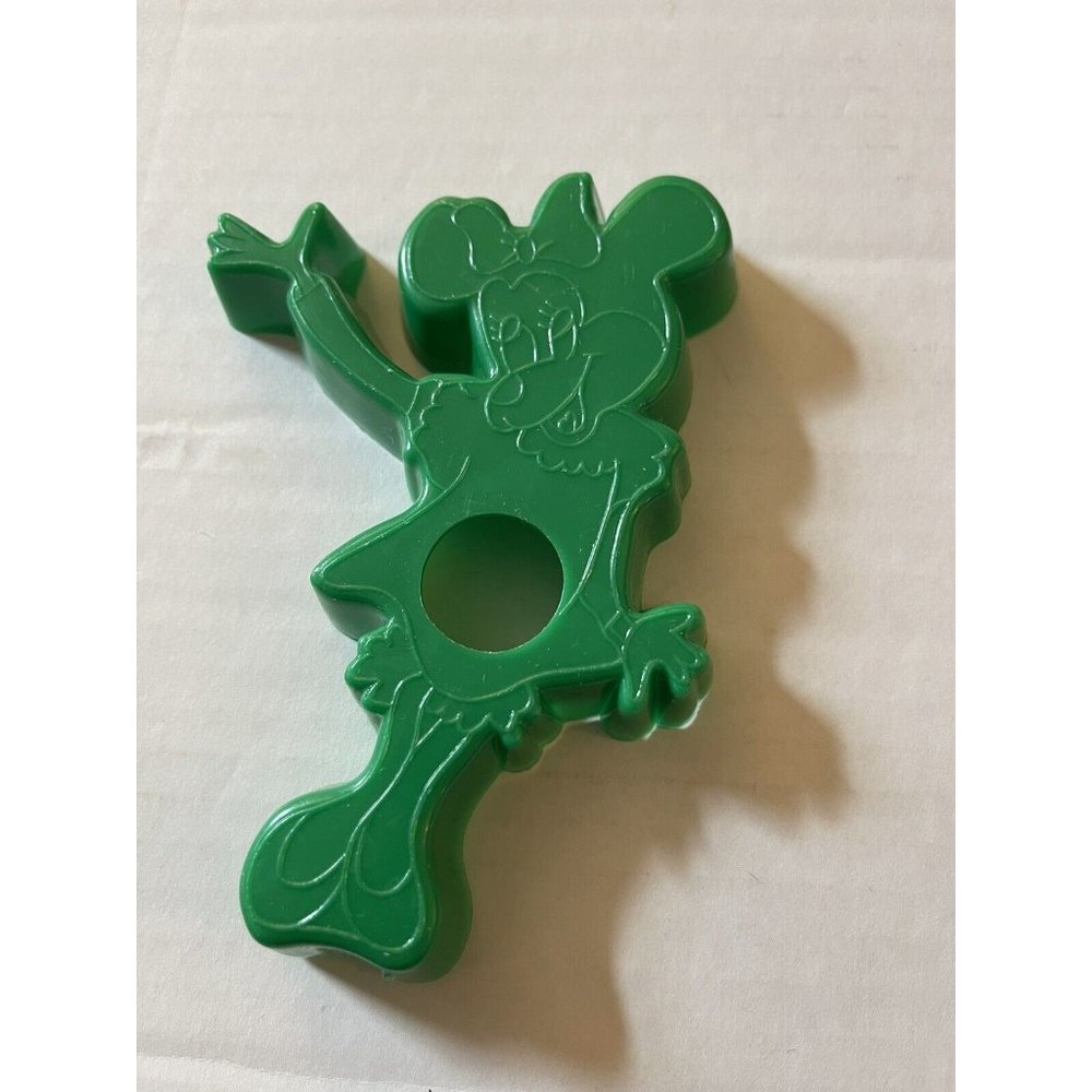 Vintage Walt Disney Green Minnie Mouse Cookie Cutter Plastic D1